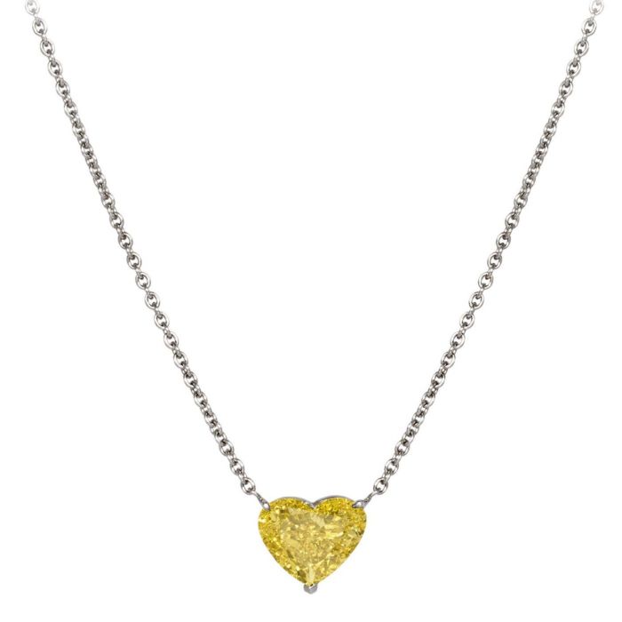 Heart Shape Diamond Pendant, Platinum - Graff