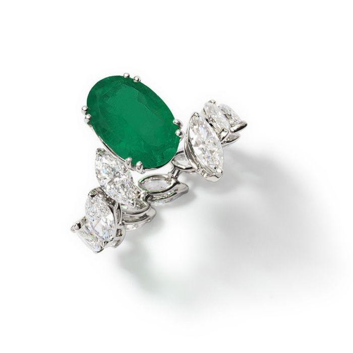 3023798 Emerald Ring OVL