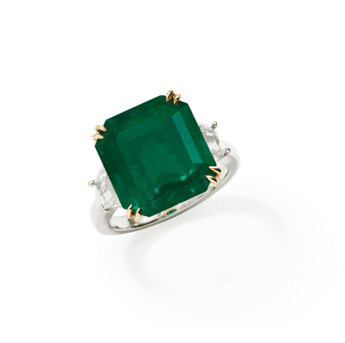 Emerald and Diamond ring by jahan jewellery