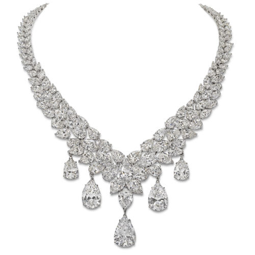 READY TO SHIP LARGE DIAMOND OVAL CUT TENNIS NECKLACE, 52cts – SHAY JEWELRY