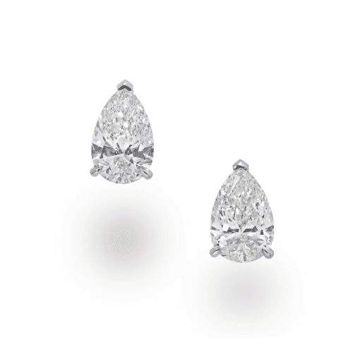 Pear Shape Diamond Studs by Jahan Geneve