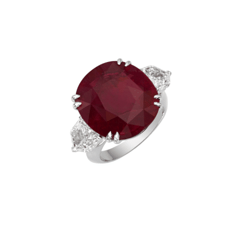 Ruby and Diamond Ring by Jahan Jewellery