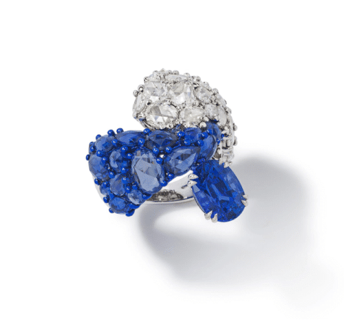 Sapphire abd Diamond Ring