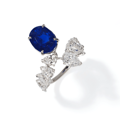 Sapphire and Diamond ring by Jahan Geneve