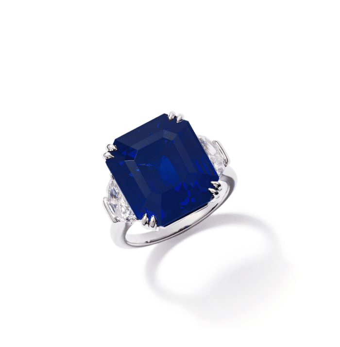 Sapphire diamond ring by jahan geneve