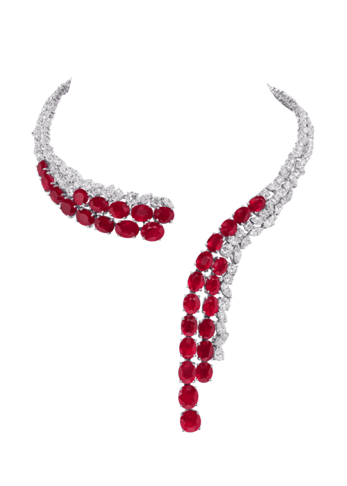 ruby necklace.