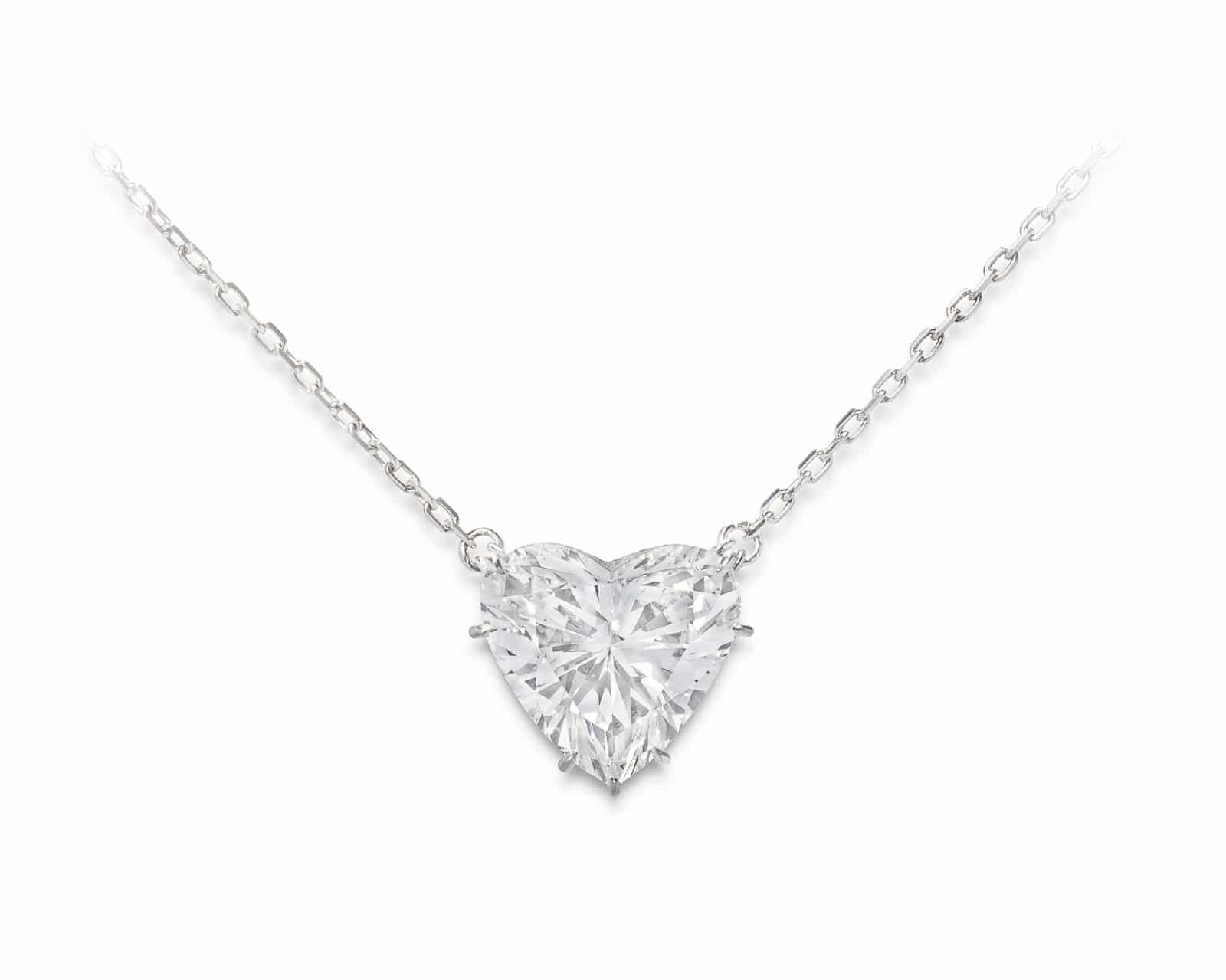2.00 ct Lab Grown Heart Shape Diamond Solitaire Pendant Necklace – Benz &  Co Diamonds