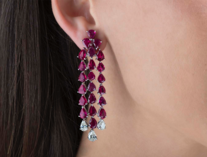 Ruby earrings 2