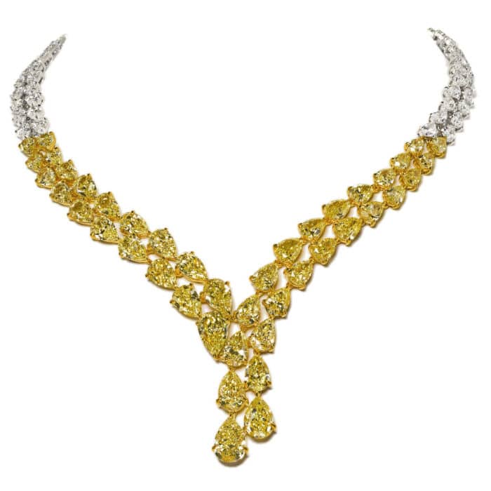 3023667_001 yellow and white diamond necklace
