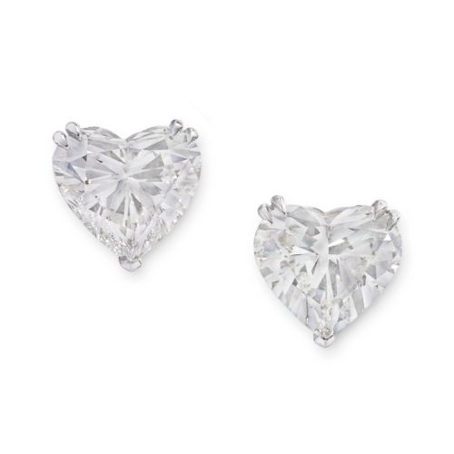 Heart Shape Diamond Studs