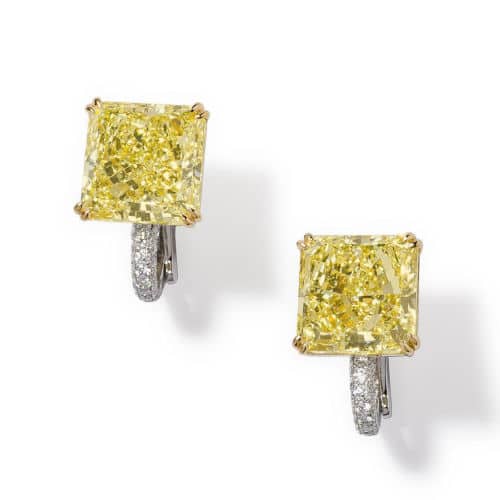 Yellow Diamond Earrings 3025382
