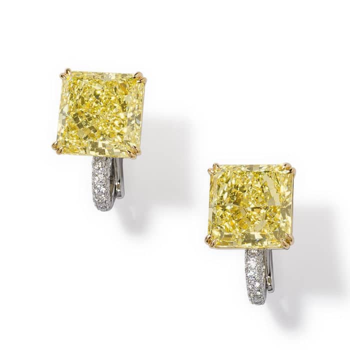 Natural White Diamond 14K Yellow Gold Over Sterling Silver Men's Stud  Earrings 0.16 CTW - 1M58GA