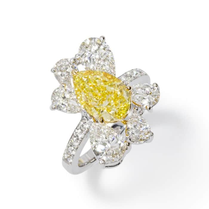 Yellow diamond Ring