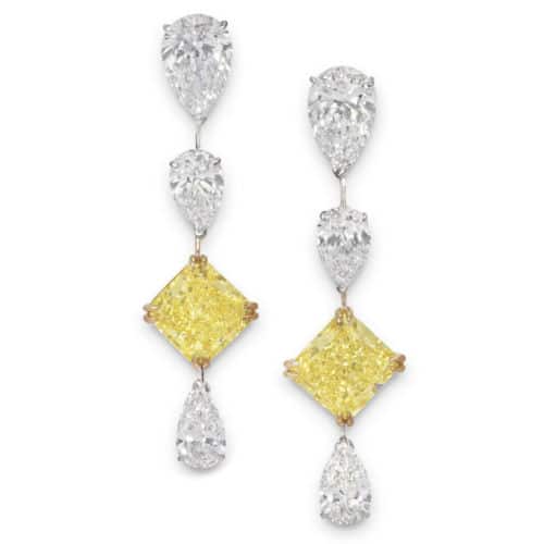 Fancy yellow earrings 3028597