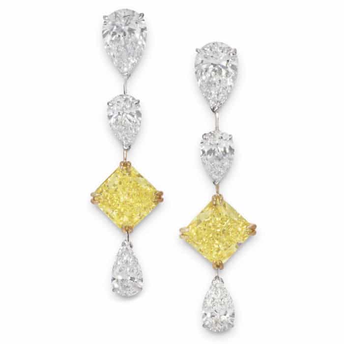 Fancy yellow earrings 3028597