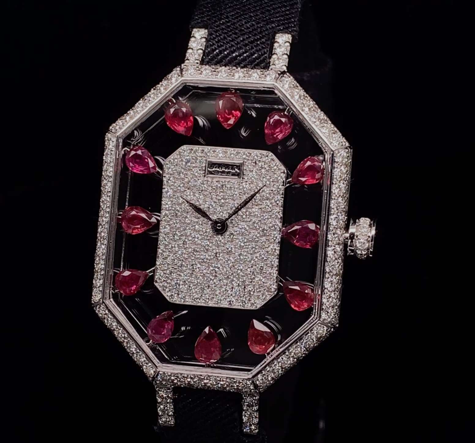Ruby and Diamond Jay watch by Jahan