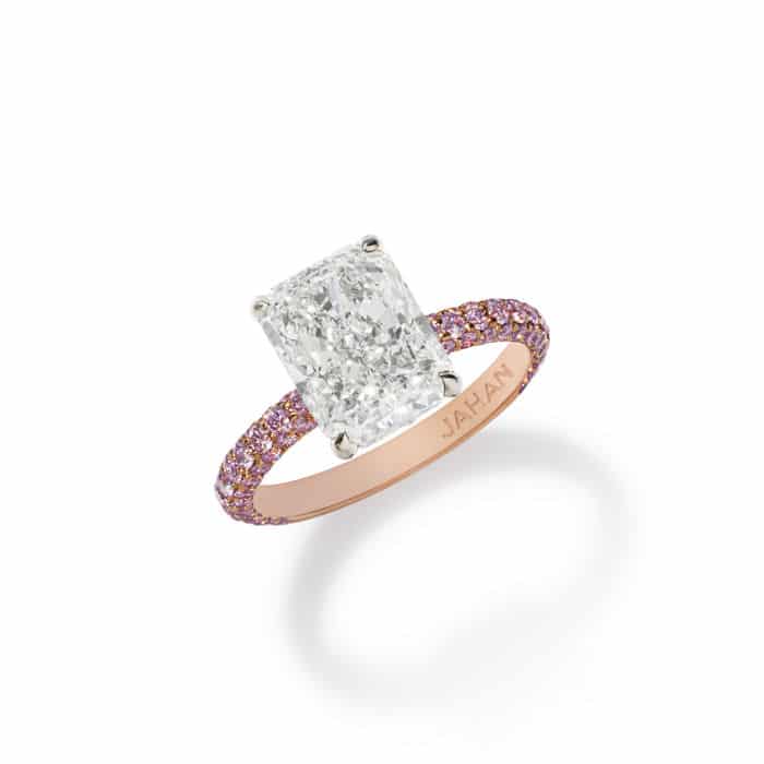 Diamond & Aquamarine Eternity Ring 3029767 RAD 3.01cts i
