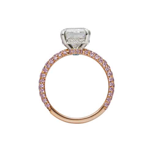 Diamond & Aquamarine Eternity Ring 3029767 RAD 3.01cts ii (NS)